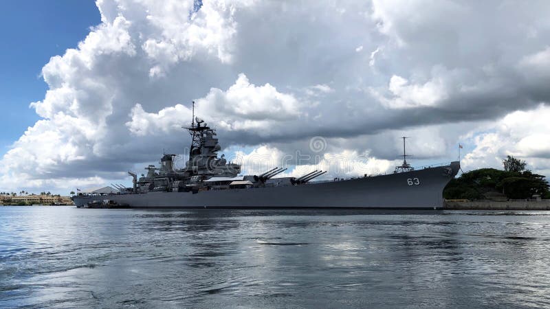 Battleship Missouri Memorial at Pearl Harbor in Hawaii stock images Battleship Missouri Memorial at Pearl Harbor in Hawaii stock images