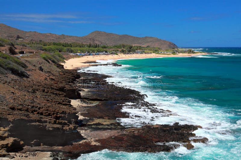 Oahu Shoreline royalty free stock photos