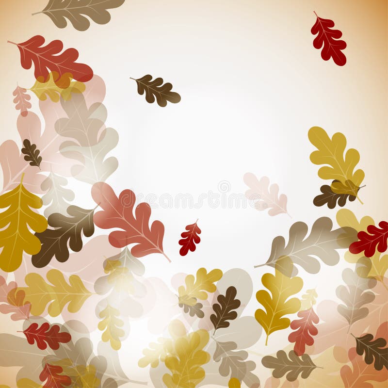 Oak autumn background