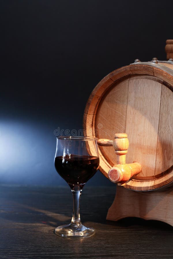 Oak Barrel and Wine stock photo. Image of wood, faucet 71566416