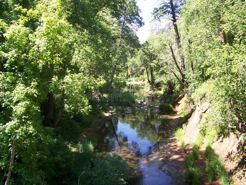 Oak Creek Sedona stock image. Image of stream, greenery - 80678799