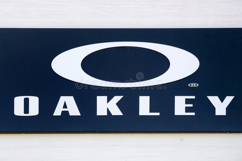 Oakley logo Sign editorial photo. Image of name, company - 138120741