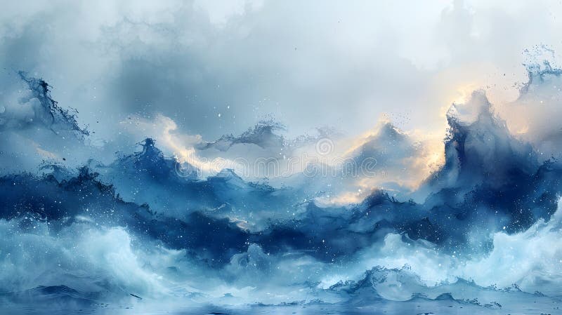 Oasis digital : lienzo sereno con patrones abstractos. Reino digital calmado invita a la exploración creada usando ai.