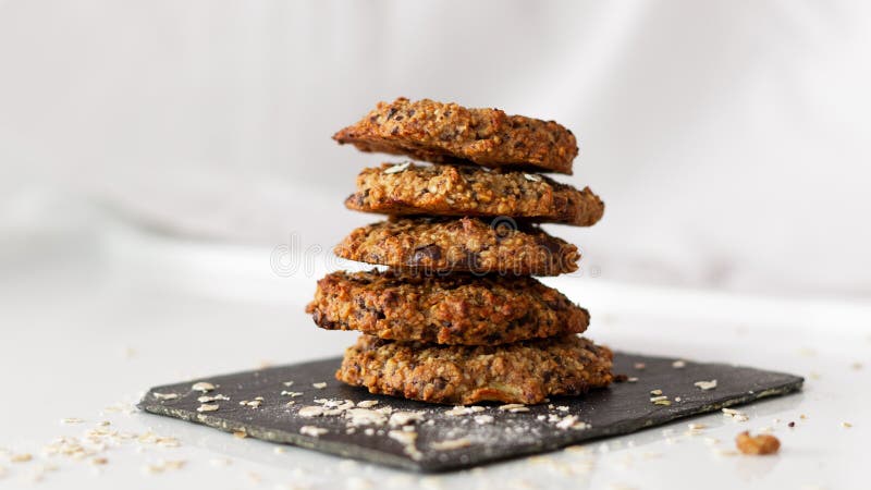 OAT AND BANANA COOKIES WITH CHOCOLATE NIPPLES AND HEART SHAPE