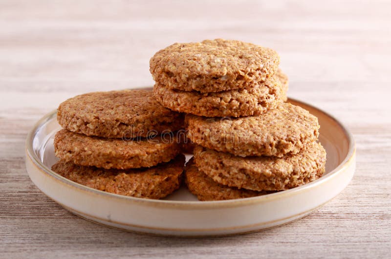 Oat and bran biscuits stock photo. Image of healthy 269012462