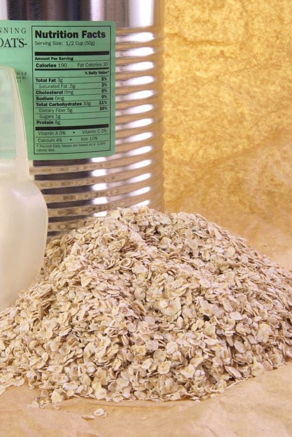 Oat Nutrition stock image. Image of grain, label, facts 8062659