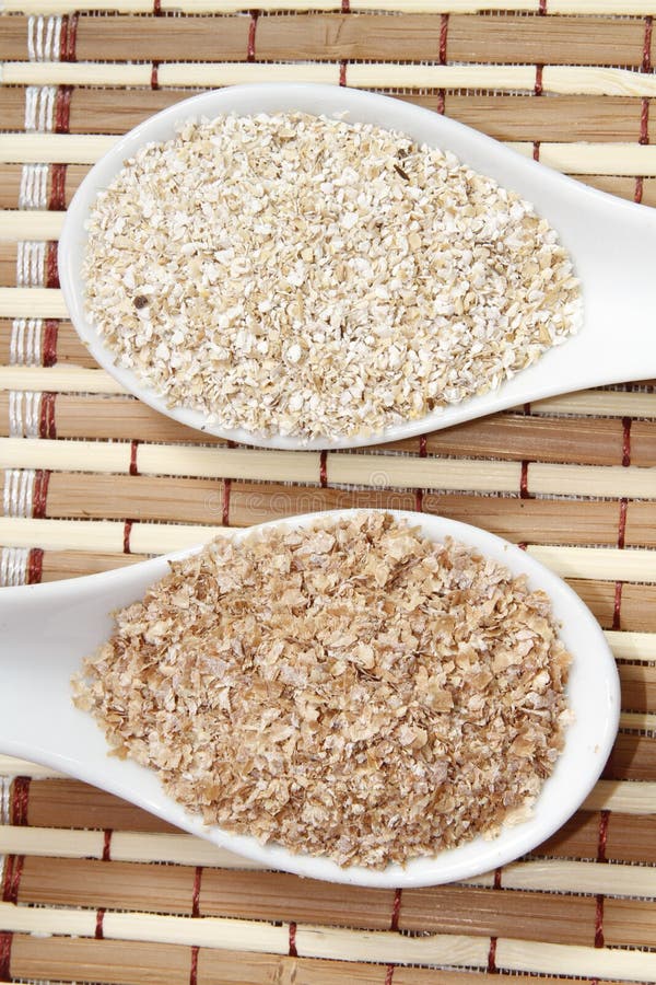 Oat and wheat bran stock photo. Image of vertical, seed - 34931448