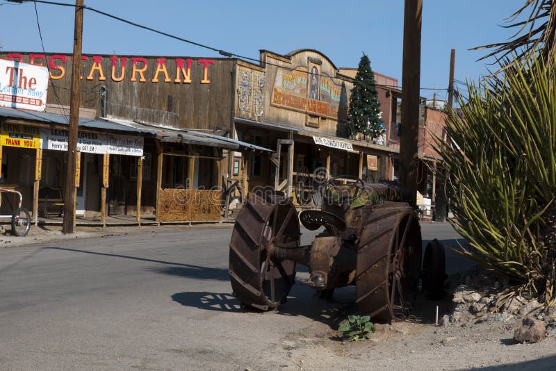 OATMAN Ghost Town Along Route 66 Editorial Stock Photo Image of