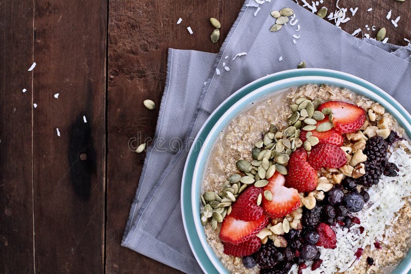 Oatmeal and Fruit Breakfast