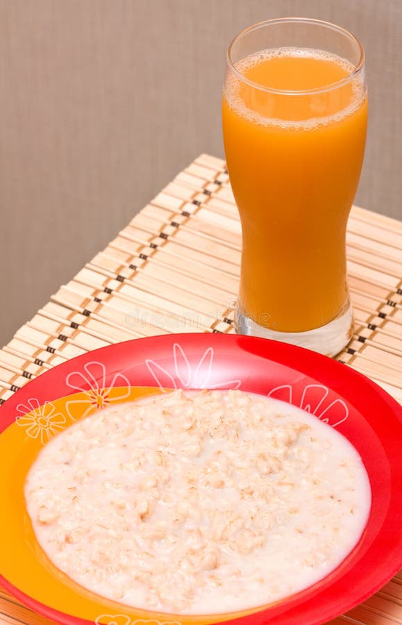 Oatmeal and Orange Juice