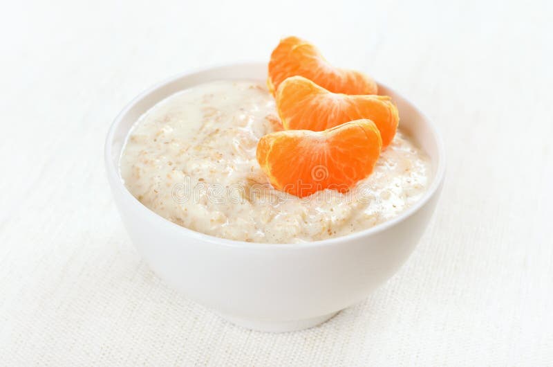 Oatmeal porridge stock image