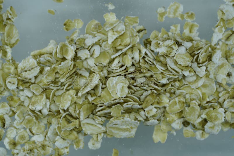 Oatmeal is a Whole Grain Cereal Product Made from Seed Stock Image