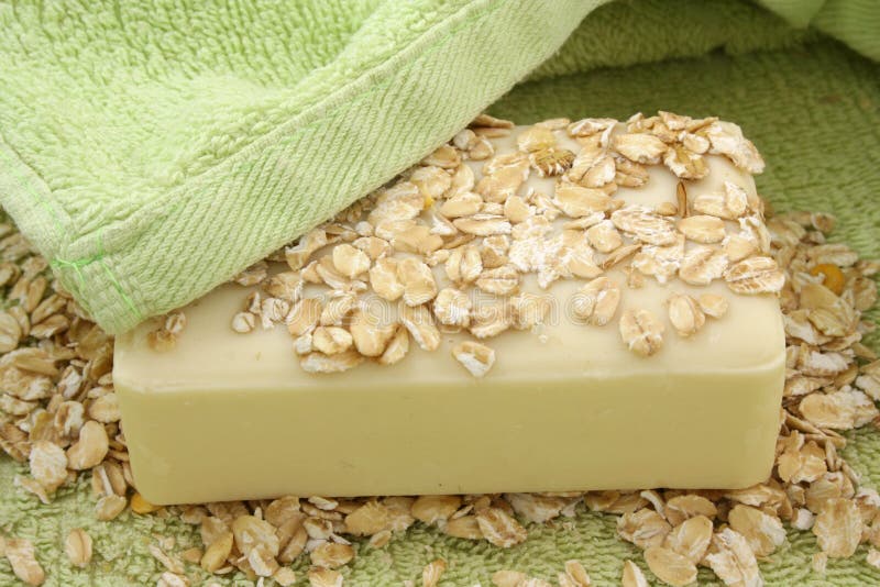 oatmeal σαπούνι στοκ φωτογραφία oatmeal σαπούνι στοκ φωτογραφία