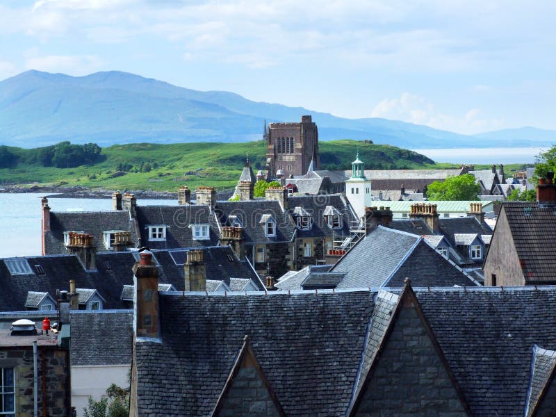 Oban in Scotland stock photo. Image of harbour, water 30323190