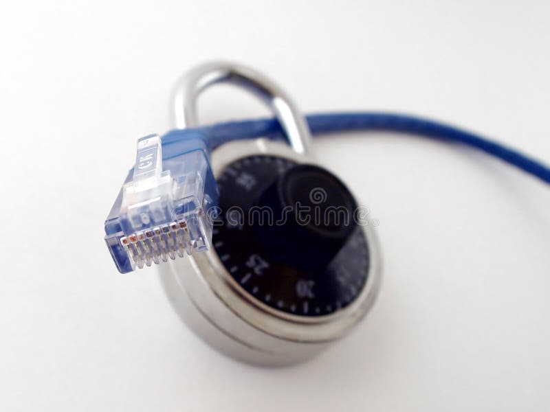 Sicurezza Internet fotografia stock