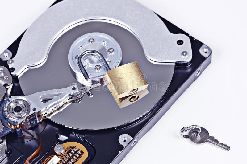 Sicurezza del disco rigido fotografia stock libera da diritti