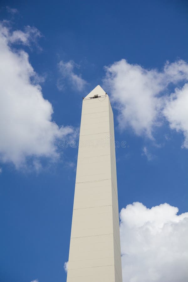 Obelisco in Buenos Aires. Located at the junction of Avenida 9 de Julio and Corrientes Street. stock photography Obelisco in Buenos Aires. Located at the junction of Avenida 9 de Julio and Corrientes Street. stock photography