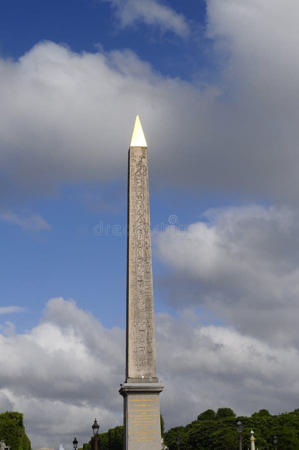 Obelisk in Paris stock image. Image of egyptian, ancient 35806515
