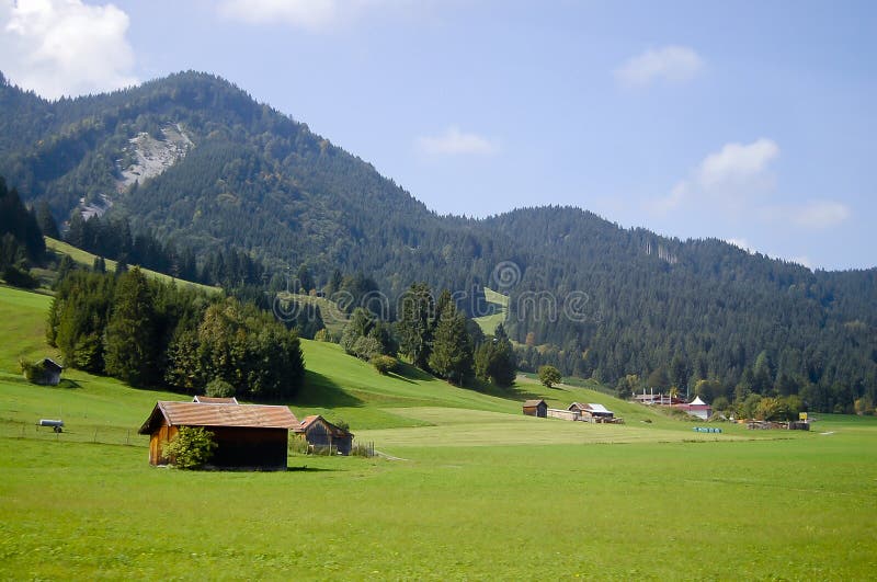 Oberammergau Village in Bavaria - Germany. Oberammergau Village in Bavaria - Germany