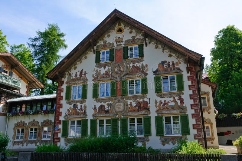 Oberammergau is a municipality in the district of Garmisch-Partenkirchen, in Bavaria, Germany. The town is known as the home of a long tradition of woodcarving. Oberammergau is a municipality in the district of Garmisch-Partenkirchen, in Bavaria, Germany. The town is known as the home of a long tradition of woodcarving.