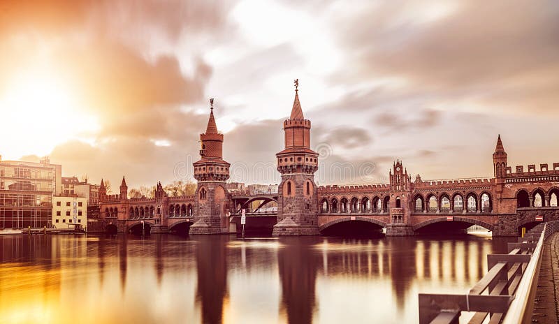 Oberbaumbruecke Berlin obrazy royalty free