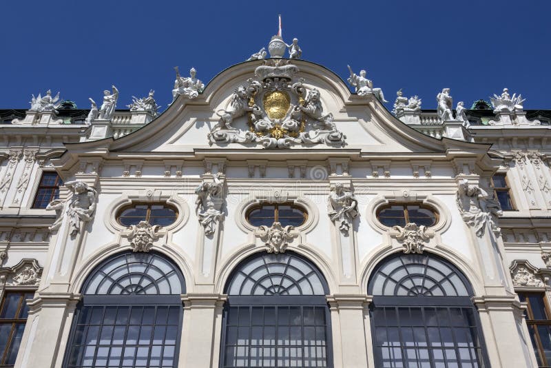 Oberer Belvedere-Palast - Wien - Österreich lizenzfreies stockfoto Oberer Belvedere-Palast - Wien - Österreich lizenzfreies stockfoto