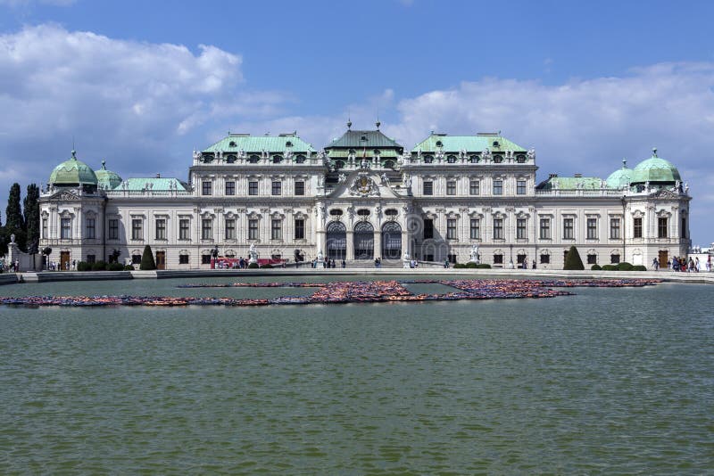 Oberer Belverdere-Palast - Wien - Österreich stockbild Oberer Belverdere-Palast - Wien - Österreich stockbild