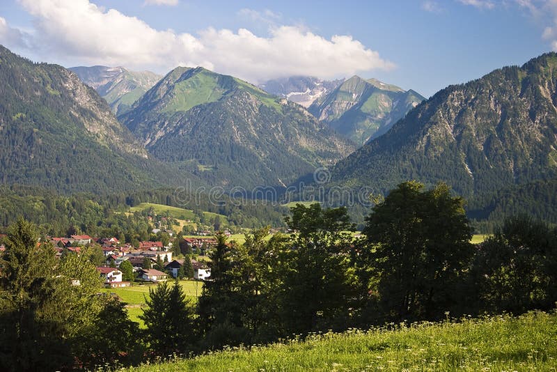 Oberstdorf,Allgaeu,Upper Bavaria,Germany Stock Image Image of bavaria