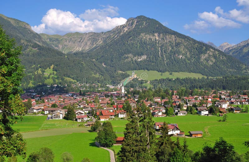 Oberstdorf,Allgaeu,Upper Bavaria,Germany Royalty Free Stock Photo