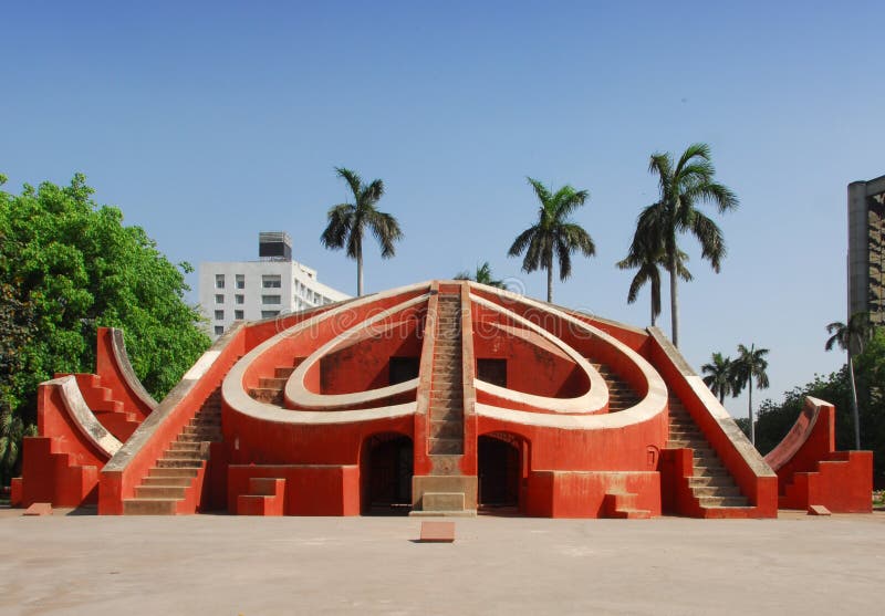 Obervatório de Jantar Mantar fotografia de stock Obervatório de Jantar Mantar fotografia de stock