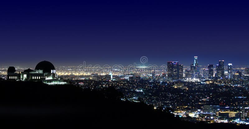 Arial View of Los Angeles Above Griffith Observatory Los Angeles, California. Arial View of Los Angeles Above Griffith Observatory Los Angeles, California