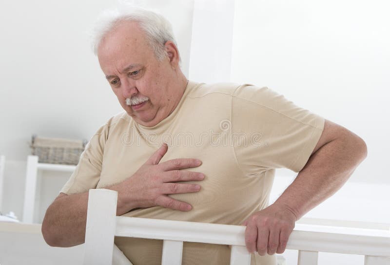 Obesidad, palpitación de corazón fotografía de archivo