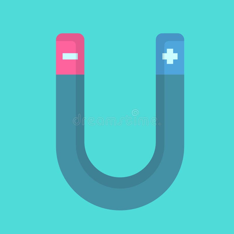 Obiecte vectoriale de proiectare magnet ilustrând elemente științifice și obiecte de laborator vector illustration