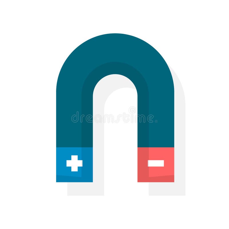 Obiecte vectoriale de proiectare magnet ilustrând elemente științifice și obiecte de laborator