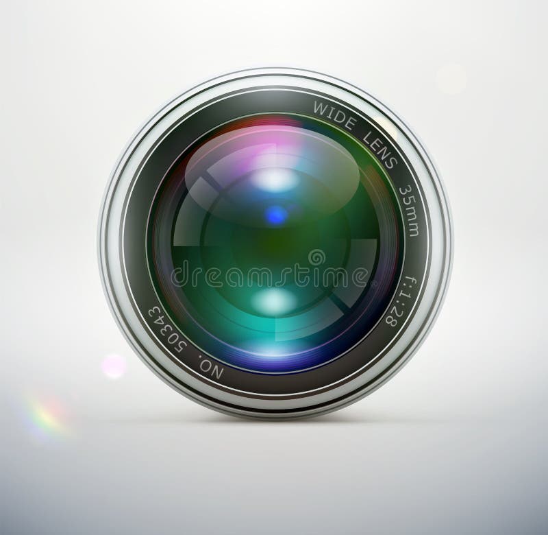 Obiectiv cameră vector illustration