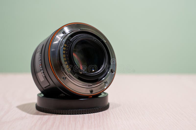 Obiettivo della fotocamera fotografica per foto o video immagini stock libere da diritti Obiettivo della fotocamera fotografica per foto o video immagini stock libere da diritti