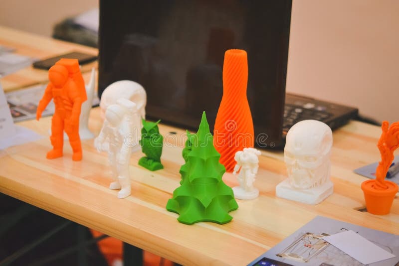 objects-printed-by-a-3d-printer-stock-image-image-of-object