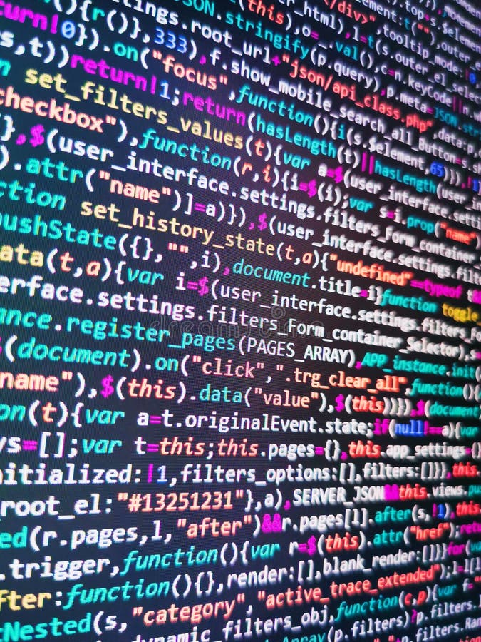 Objekte für JavaScript-Funktionen. modernes Web-Entwicklungsumfeld. Programmierung eines abstrakten Algorithmus. stockfoto