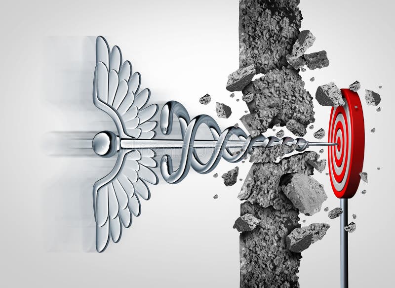Símbolo médico do Caduceus ilustração stock. Ilustração de ...