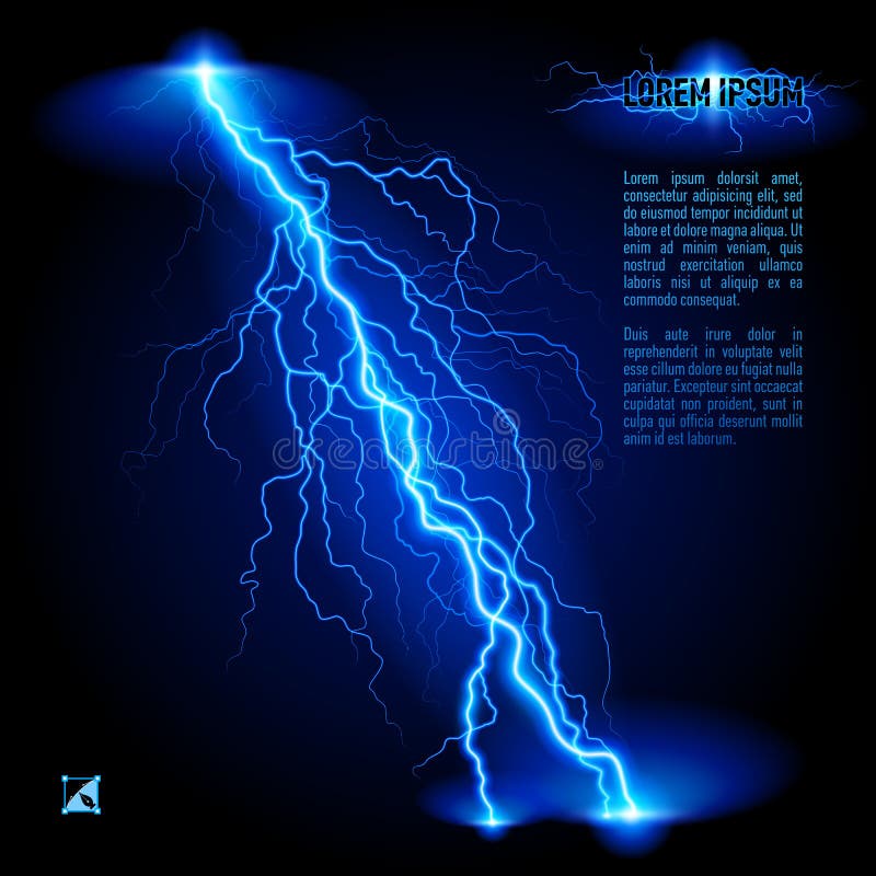 Oblique lightning line royalty free illustration