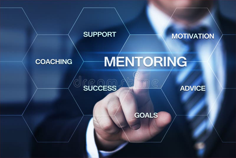 Obowiązki mentora motywaci trenowania sukcesu kariery Biznesowy pojęcie