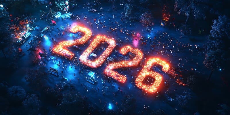 Obraz kosmicznych Fireworks z 2026 roku w tle.