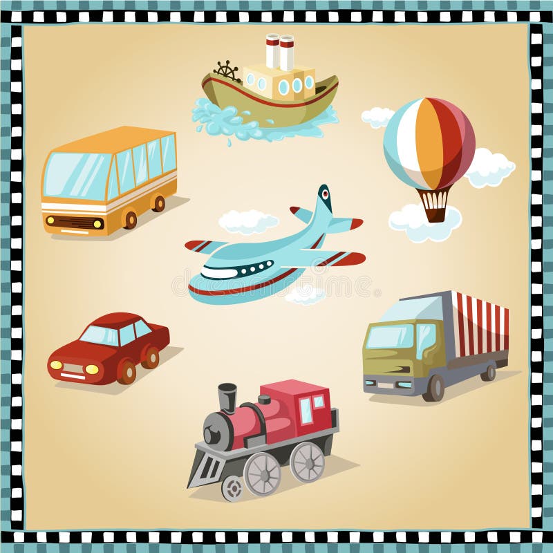 Obrazkowy transport ilustracji Obrazkowy transport ilustracji