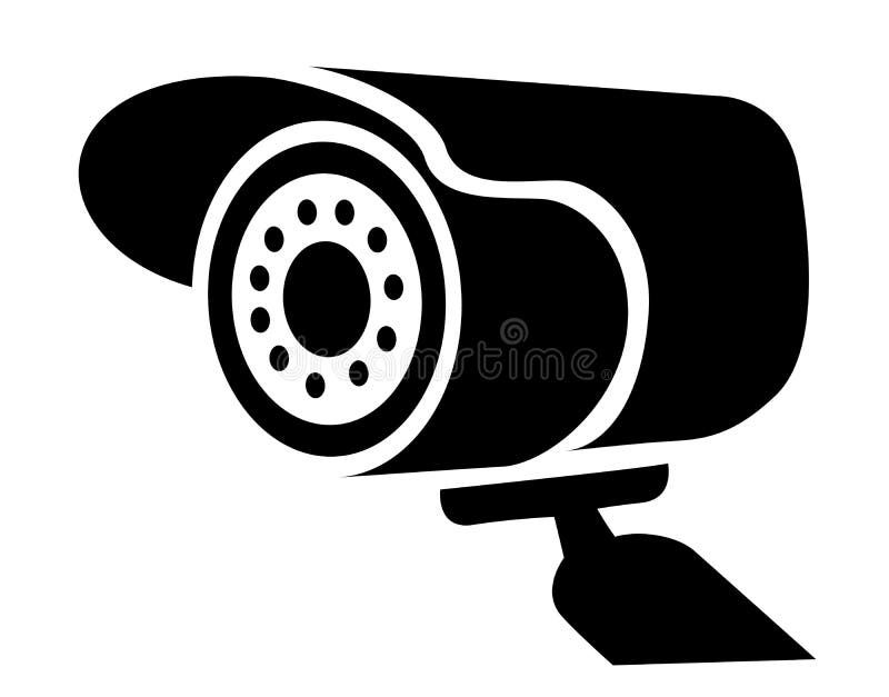 Observation camera. Simple Style Vector Logo Icon stock illustration