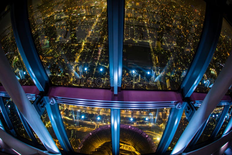 Observation corridor of Tokyo Sky Tree. Shooting Location:Sumida -ku, Tokyo