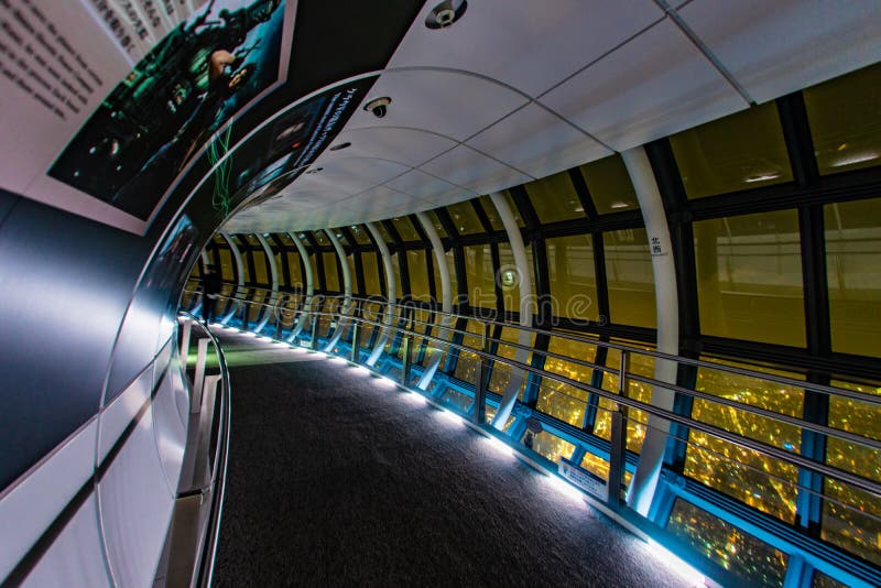 Observation corridor of Tokyo Sky Tree. Shooting Location:Sumida -ku, Tokyo