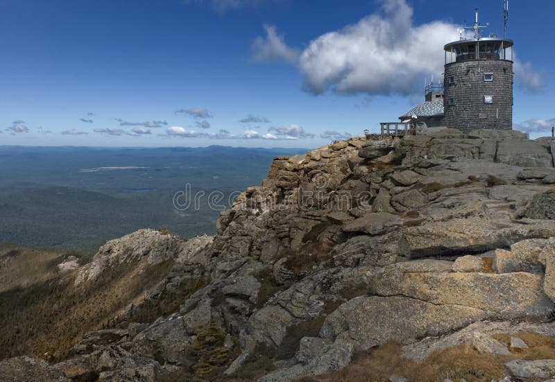 Observatory Atop Whiteface Mountain Stock Image Image of scenic