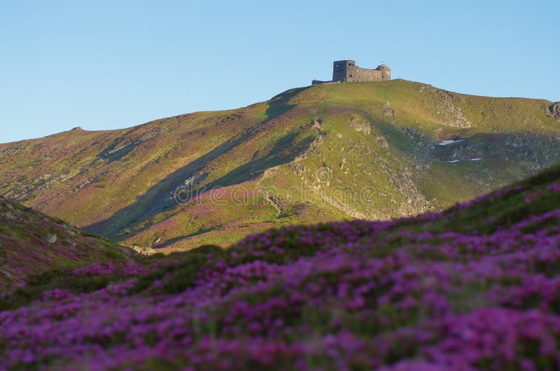 Observatory on a Mountain Top Stock Image Image of glade, idyllic
