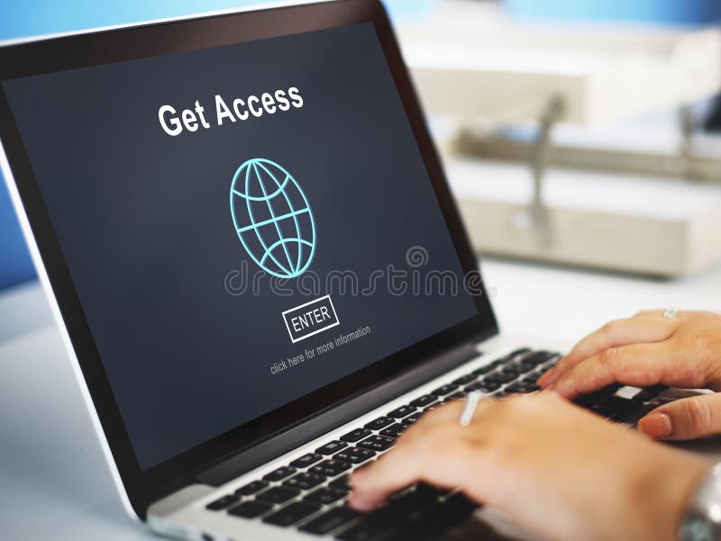 Obtenez à Access le concept possible de disponibilité image stock Obtenez à Access le concept possible de disponibilité image stock