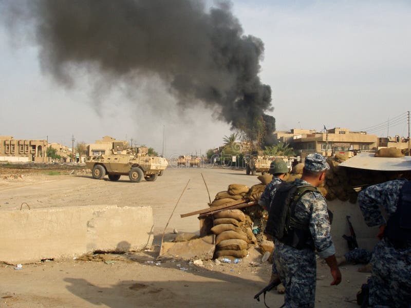 Obtention de Mortared Bagdad Irak 07 photos libres de droits Obtention de Mortared Bagdad Irak 07 photos libres de droits